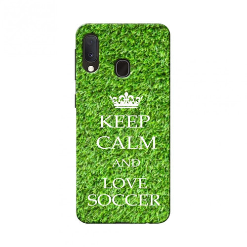 Soccer - Keep Calm Love Soccer - Green Grass Slim