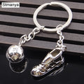 Metal Football & Cleats Keychain
