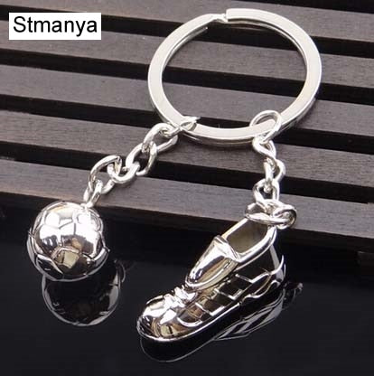 Metal Football & Cleats Keychain