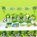 Football Party Supplies Soccer Theme Plate Cup Straw Birthday Decoration Tableware Party Supplies
